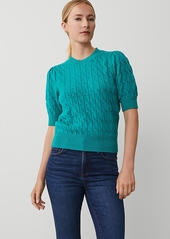 Ann Taylor Cable Puff Sleeve Sweater