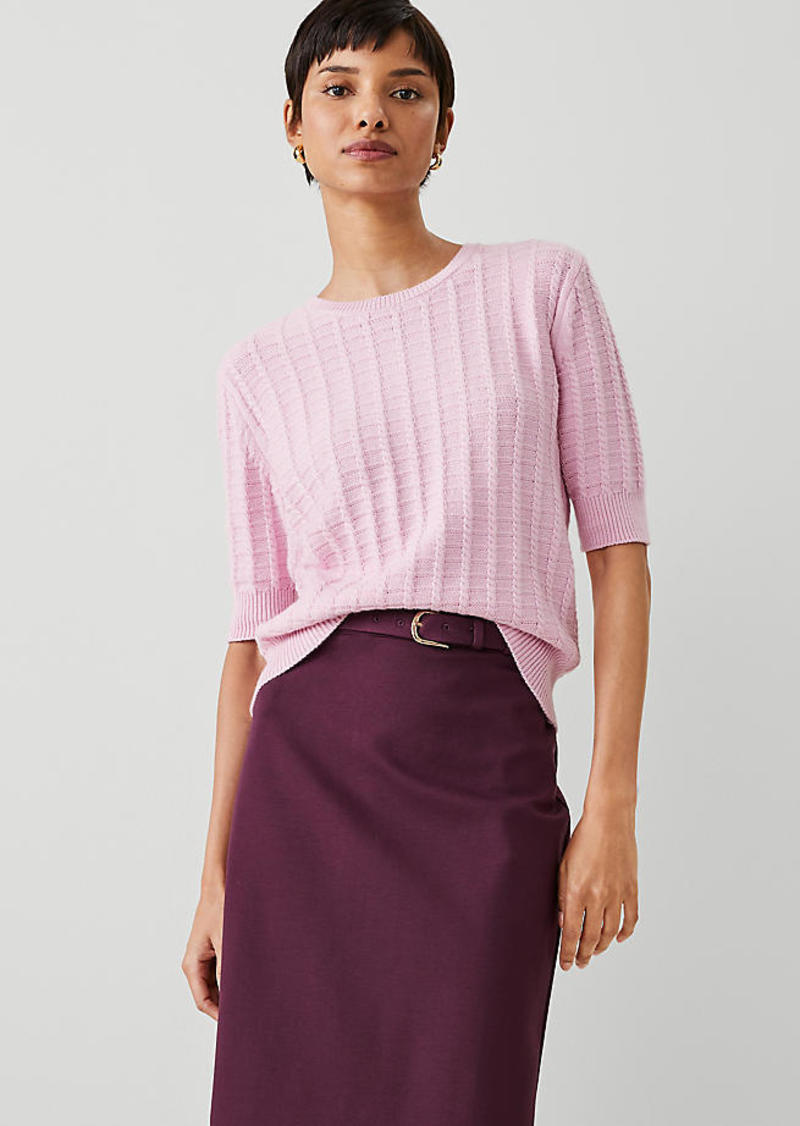 Ann Taylor Cable Sweater Tee