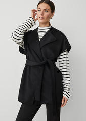 Ann Taylor Cap Sleeve Belted Poncho