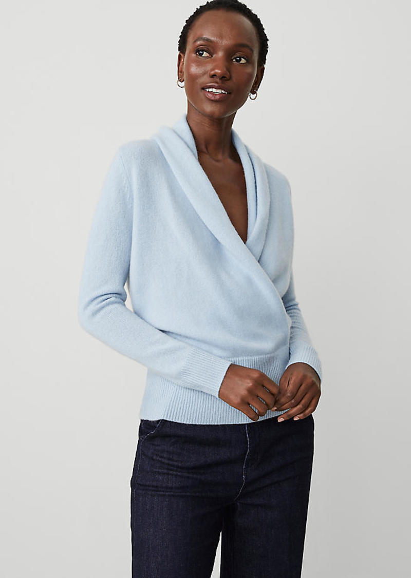 Ann Taylor Cashmere Shawl Collar Sweater