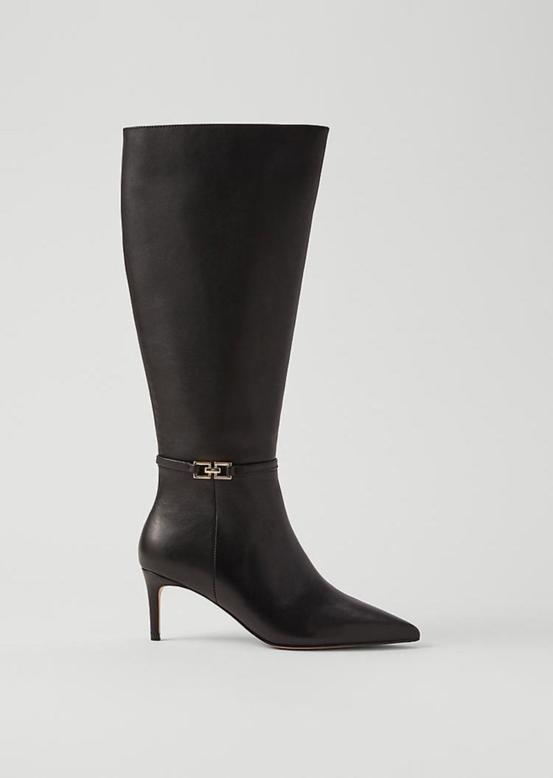 Ann Taylor Chain Wrap Leather Boot