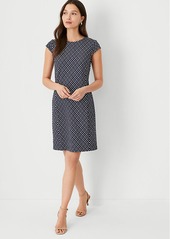 Ann Taylor Checked Flare Dress