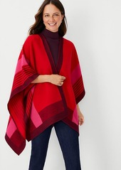 Ann Taylor Colorblock Open Poncho