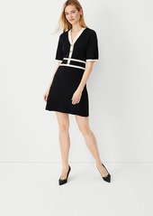 Ann Taylor Colorblock Sweater Shift Dress