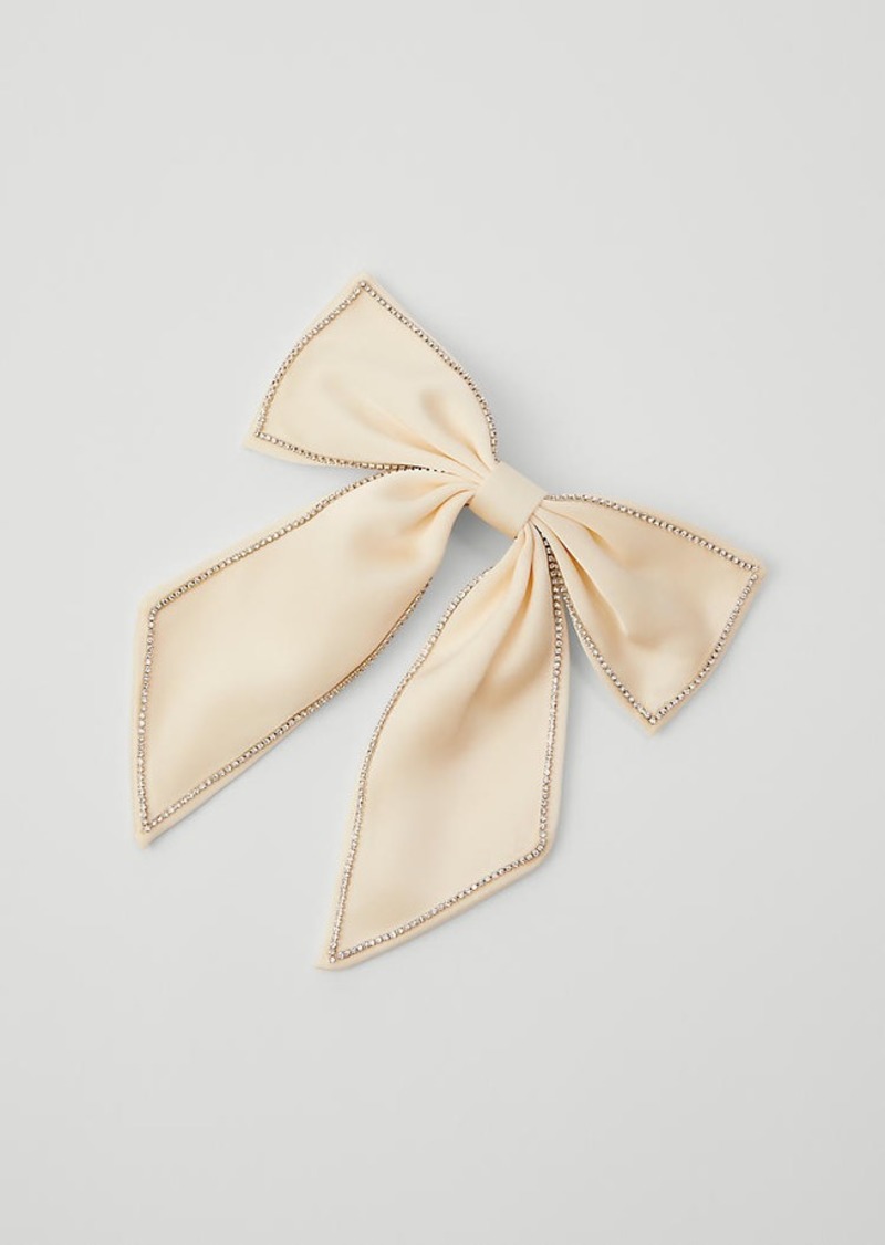 Ann Taylor Crystal Trim Hair Bow