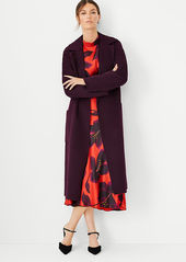 Ann Taylor Doubleface Belted Blanket Coat