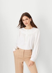 Ann Taylor Draped Yoke Shirt