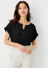 Ann Taylor Drop Shoulder Popover Top