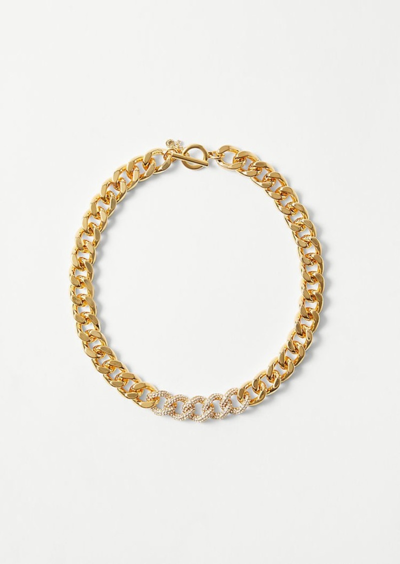 Ann Taylor Embellished Chunky Chain Necklace