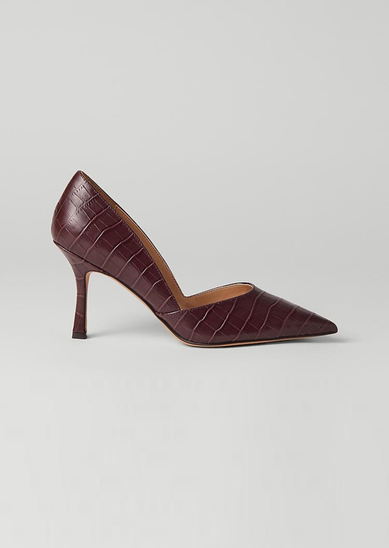 Ann Taylor Embossed Leather New Azra Pumps