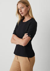 Ann Taylor Seamed Peplum Top