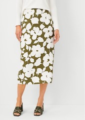 Ann Taylor Floral Midi Skirt