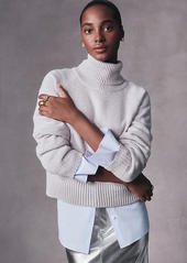 Ann Taylor Fold Over Turtleneck Sweater