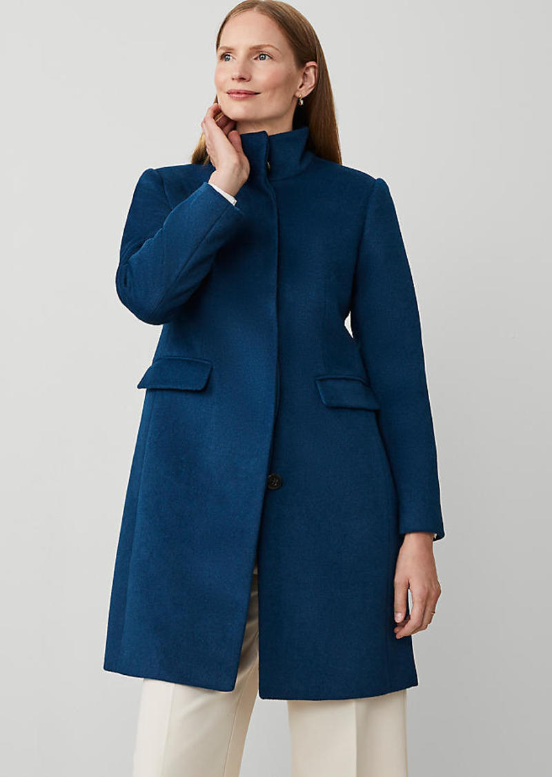 Ann Taylor Funnel Neck Tailored Coat