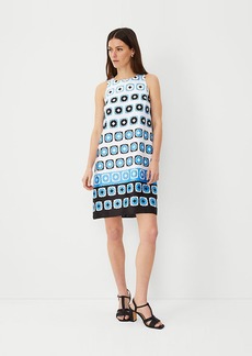 Ann Taylor Geo Halter Swing Dress