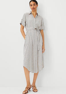 Ann Taylor Geo Midi Shift Dress