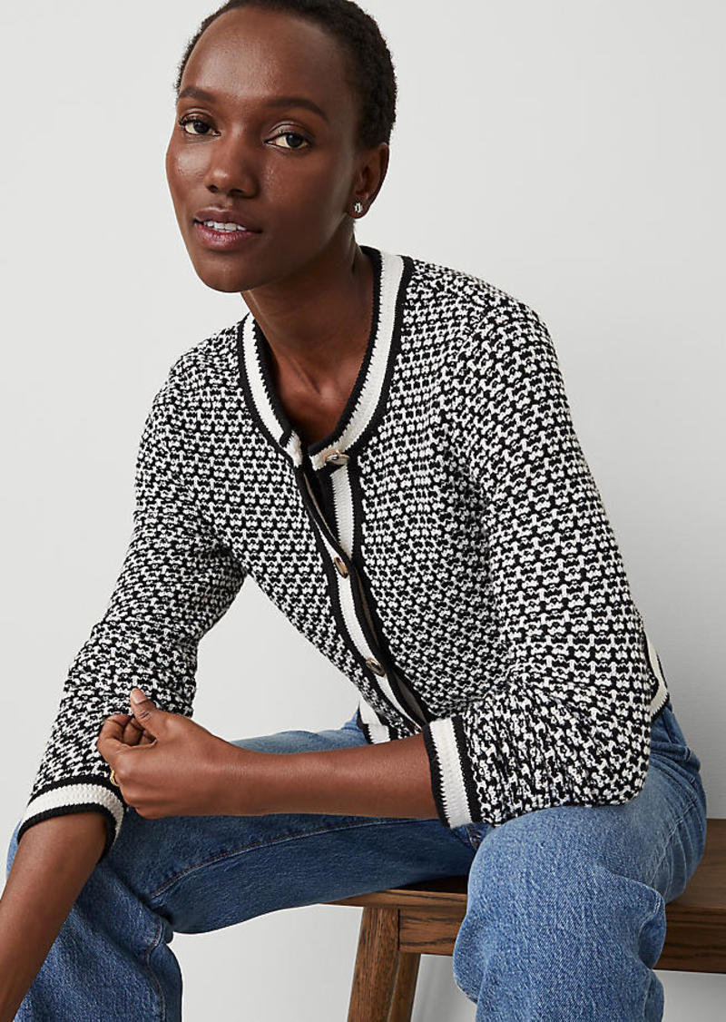 Ann Taylor Geo Stitch Jacket