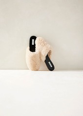 Ann Taylor Haven Well Within Faux Fur Leather Mule Slides