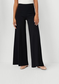 Ann Taylor The Side Zip Wide Leg Pant in Ponte