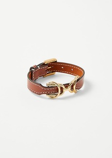 Ann Taylor Horsebit Leather Bracelet