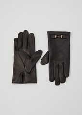 Ann Taylor Horsebit Leather Glove