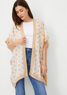 Ann Taylor Geo Open Poncho