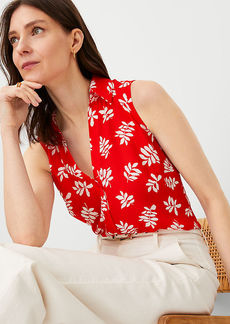 Ann Taylor Leaf Sleeveless Essential Shirt