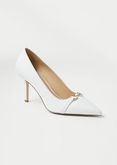 Ann Taylor Leather Buckle Pointy Toe Pumps