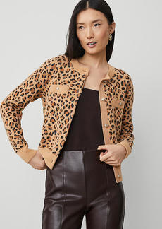 Ann Taylor Leopard Print Cardigan