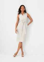 Ann Taylor Linen Blend Collared Sheath Dress