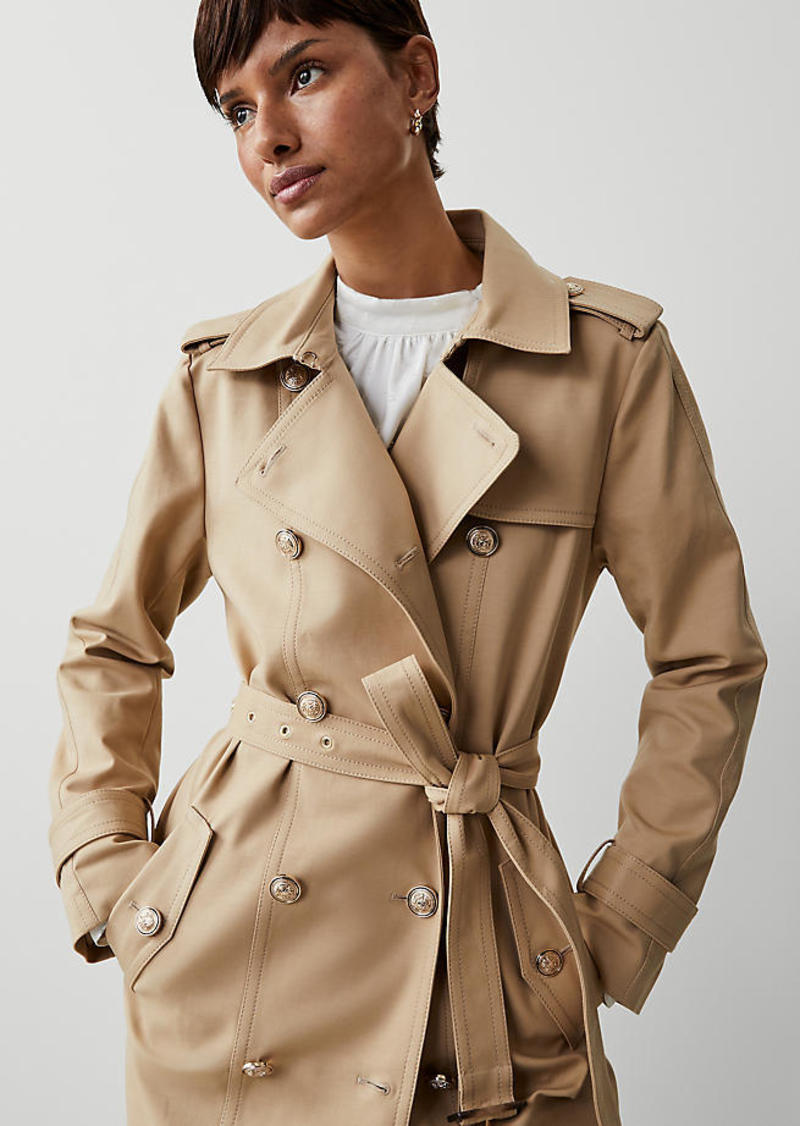 Ann Taylor Long Fitted Trench Coat