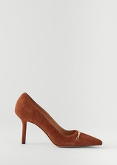 Ann Taylor Mae Chain Suede Pumps