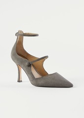 Ann Taylor Mary Jane Suede Pumps