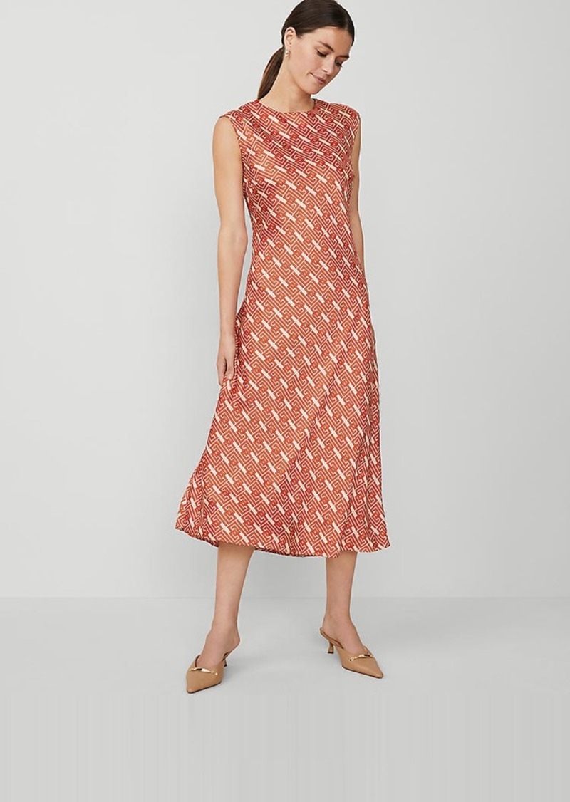 Ann Taylor Maze Column Slip Dress