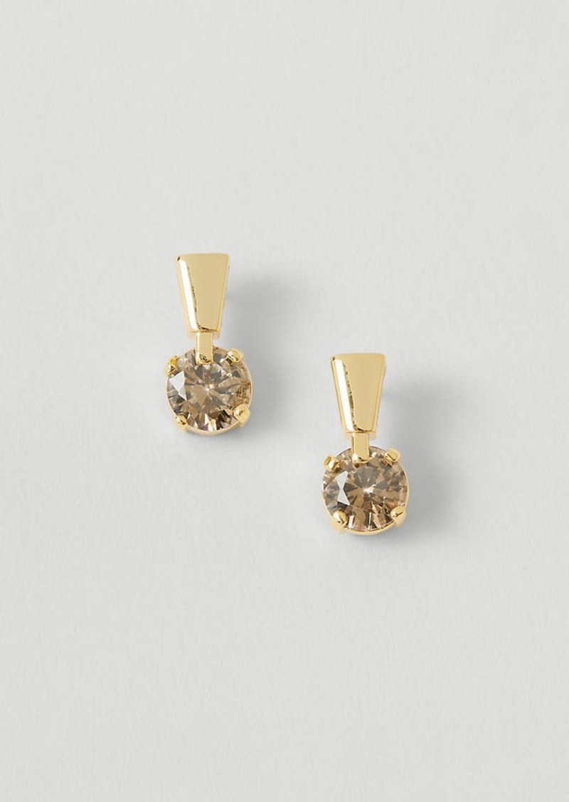 Ann Taylor Metal Crystal Stud Earrings