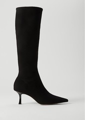 Ann Taylor Microstretch Suede Pointy Toe Boot