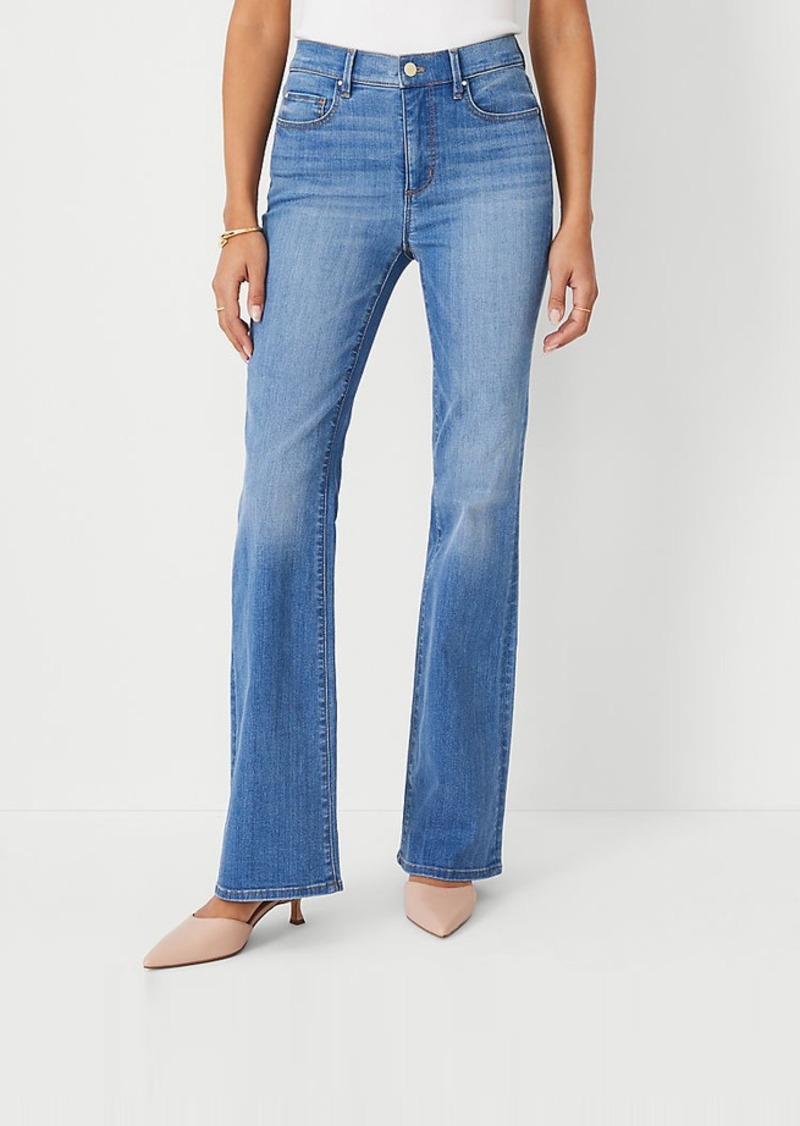 Ann Taylor Mid Rise Boot Jeans in Light Wash - Curvy Fit