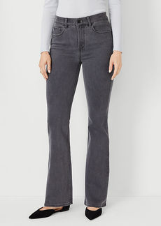 Ann Taylor Mid Rise Boot Jeans in Mid Grey Wash
