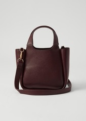 Ann Taylor Mini Pebbled Leather Tote