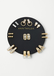 Ann Taylor Modern Pearlized Stud Earring Set