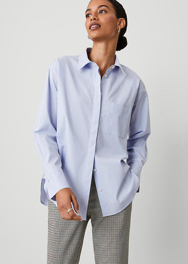 Ann Taylor Oversized Button Down Shirt