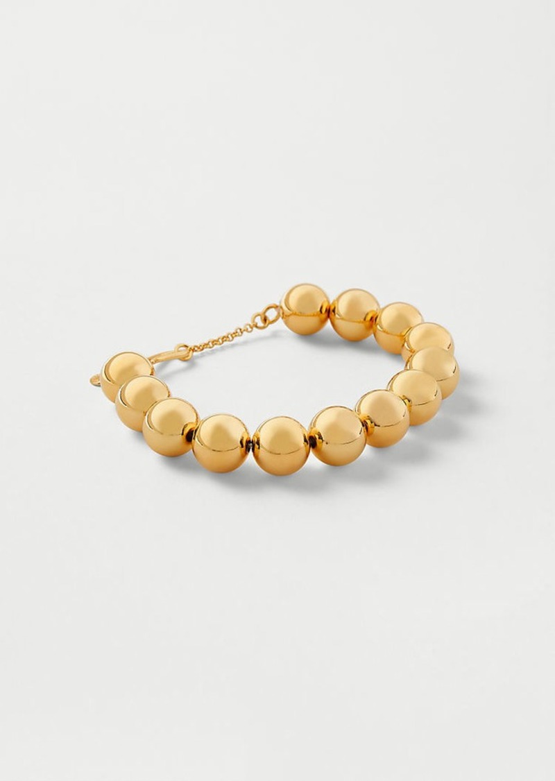 Ann Taylor Oversized Metal Ball Bracelet