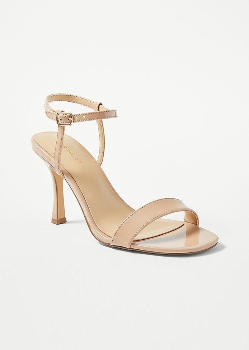 Ann Taylor Patent Skinny Strap Sandals