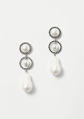 Ann Taylor Pearlized Circular Drop Earrings