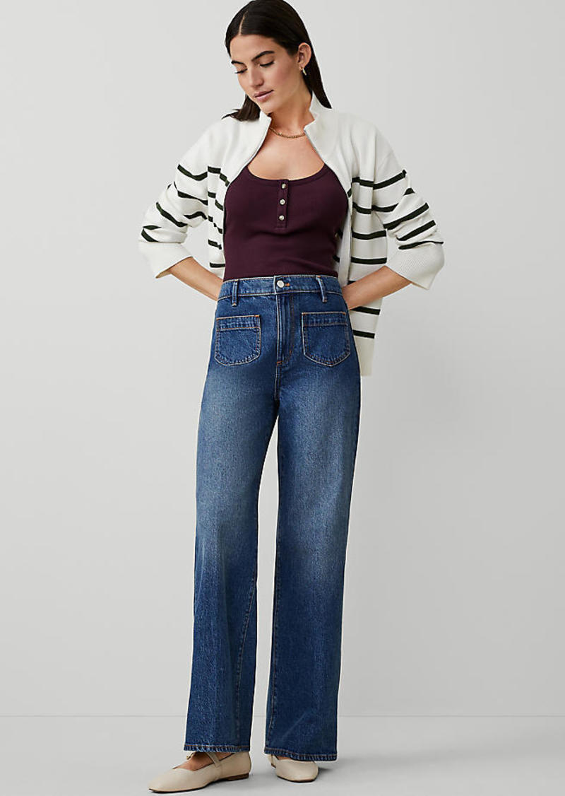 Ann Taylor Petite Wide-Leg Jean