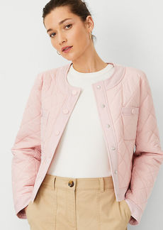 Ann Taylor Petite AT Weekend Quilted Framed Jacket