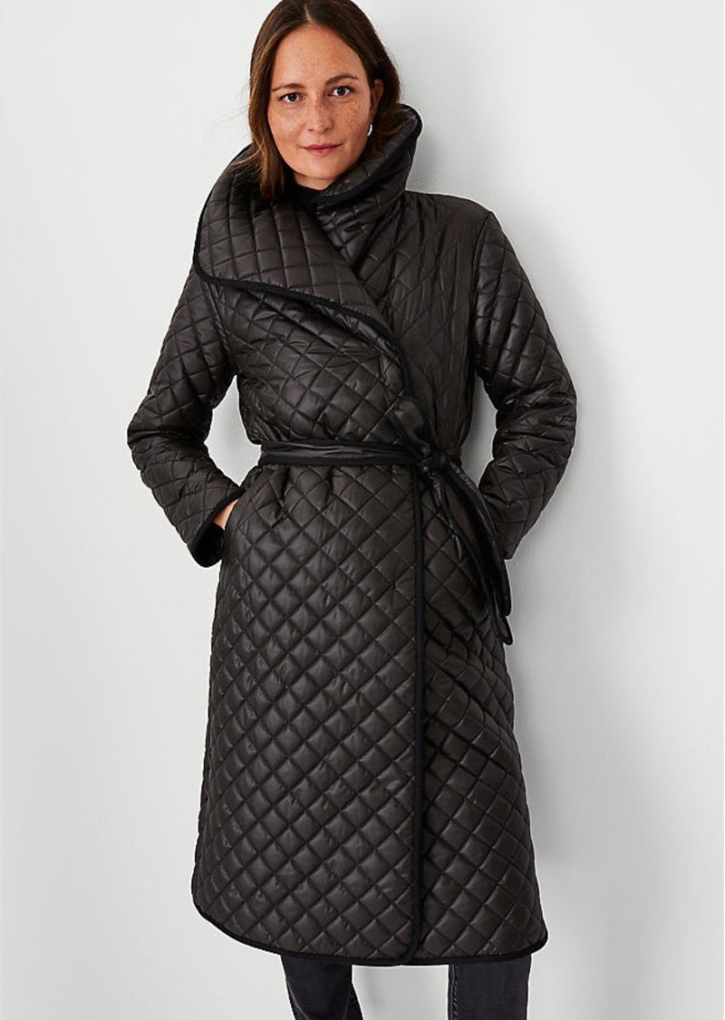 Ann Taylor Petite Belted Puffer Coat