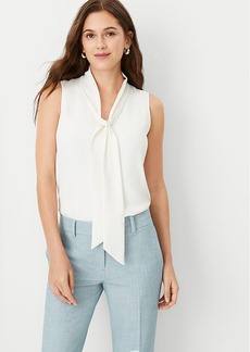 Ann Taylor Petite Bow Neck Shell Top