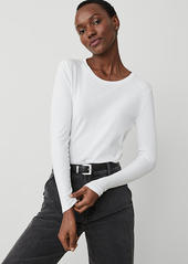 Ann Taylor Petite Long Sleeve Crew Neck Top