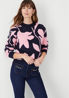 Ann Taylor Petite Floral Wedge Sweater